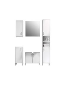 Salle de bains combin&eacute;e 5 &eacute;l&eacute;ments OSLO