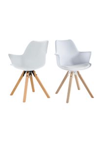 Salesfever Lot de 2 chaises EGON