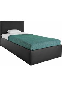 Polsterbett inkl. Bettkasten bei Ausführung mit Matratze , schwarz , Westfalia Schlafkomfort