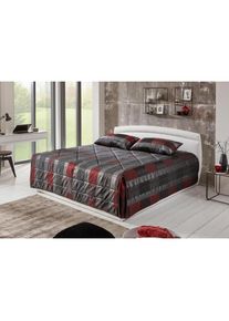 Polsterbett inkl. Bettkasten bei Ausführung mit Matratze , weiss , Westfalia Schlafkomfort