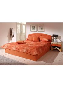 Polsterbett inkl. Bettkasten bei Ausführung mit Matratze , orange , Westfalia Schlafkomfort