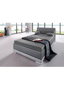 Polsterbett Kunstleder, in 6 verschiedenen Ausführungen, Made in Germany , grau , Maintal