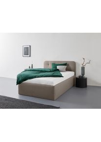 Polsterbett »Rostock« auch mit Stauraum und Kopfteilverstellung erhältlich , beige , Westfalia Schlafkomfort