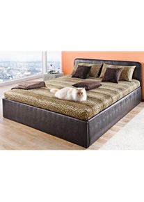 Polsterbett inkl. Bettkasten bei Ausführung mit Matratze , braun , Westfalia Schlafkomfort