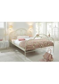 Metallbett »TOPSELLER!«, mit aufwendiger Verzierung, romantischer Stil , weiss , Home Affaire