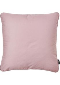 Dekokissen »Uni«, unifarben, Reissverschluss, Kissenhüle ohne Füllung, 1 Stück , rosa , done.