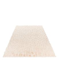 Obsession, Teppich »My Valley 245« rechteckig 22 mm Höhe Uni Farben, Hoch-Tief Effekt, besonder weich, Wohnzimmer, natur, Polyester, 22 mm