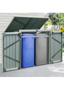 Konifera , Mülltonnenbox »Tobi 2«, für 2x240 l, BxTxH: 158x134x101 cm , grau