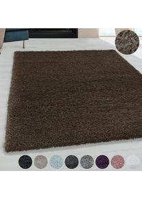 Hochflor-Teppich »FLUFFY 3500«, rechteckig, 50 mm Höhe, Langflor, Shaggy, uni, robust, auch in rund erhältlich, Wohnzimmer , braun , Ayyildiz Teppiche