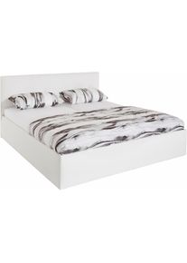 Polsterbett inkl. Bettkasten bei Ausführung mit Matratze , weiss , Westfalia Schlafkomfort