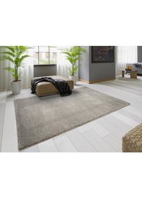 Teppich »NEW VILLA MELANGE, auch als Läufer« rechteckig 20 mm Höhe dicht maschinell gewebt, strapazierfähig, uni, alle Wohnräume , braun , OCI DIE...