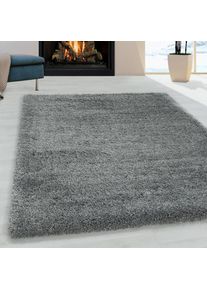 Hochflor-Teppich »FLUFFY 3500«, rechteckig, 50 mm Höhe, Langflor, Shaggy, uni, robust, auch in rund erhältlich, Wohnzimmer , grau , Ayyildiz Teppiche