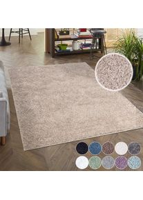 Hochflor-Teppich »City Shaggy« rechteckig 30 mm Höhe Auch als Läufer, Langflor, Uni, Shaggy, flauschig-weich , beige , Carpet City , Obermaterial:...