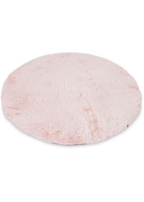 Fellteppich »Kuschelteppich Chiara«, rund, 30 mm Höhe, Kunstfell, Kaninchenfell-Haptik, besonders weicher Langflor , rosa , Gino Falcone