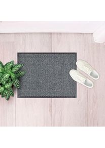 Fussmatte »Easy, Made in Netherlands« rechteckig 5 mm Höhe Schmutzfangmatte, rutschhemmend, Innen- und überdachten Aussenbereich , grau , ANDIAMO ,...