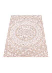 Paco Home, Teppich &raquo;Brescia 471&laquo; rechteckig 4 mm H&ouml;he Flachgewebe, modernes orientalisches Design, In- und Outdoor geeignet, sand, Polypropylen, 4 mm