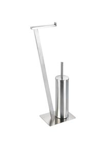 WC-Garnitur »Lirio«, 1 St., aus Metall , silberfarben , Wenko