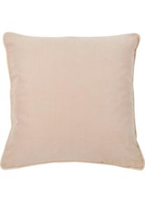 Dekokissen »Joy«, unifarben, Reissverschluss, Kissenhüle ohne Füllung, 1 Stück , beige , done.