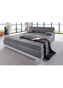 Polsterbett Kunstleder, in 6 verschiedenen Ausführungen, Made in Germany , grau , Maintal