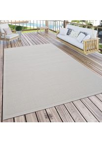 Teppich »Timber 125« rechteckig 4 mm Höhe Flachgewebe, Sisal Optik, auch als Läufer, In- und Outdoor geeignet , beige , Paco Home , Obermaterial:...