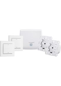homematic IP , Smart-Home Starter-Set »Home Starter Set Beschattung« , weiss , Smarte Steuerung von Rollläden oder Markisen in Abhängigkeit von...