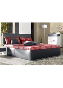 Polsterbett mit Bettkasten , grau , Westfalia Schlafkomfort