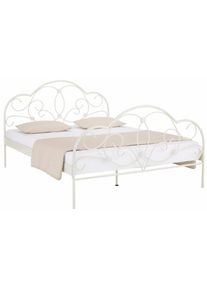 Metallbett »TOPSELLER!«, mit aufwendiger Verzierung, romantischer Stil , weiss , Home Affaire