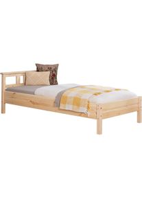 Ticaa, Futonbett &raquo;Merci&laquo; Einzelbett, aus Kiefer Massivholz, inkl. Rollrost, kiefer massiv natur