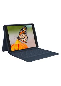 Logitech, Tablet-Tastatur &raquo; Rugged Combo 3 - CLASSIC BLUE EDU&laquo; (), blau, Strapazierf&auml;hige, spritzwassergesch&uuml;tzte Tastatur im CH-Layout (QWERTZ)