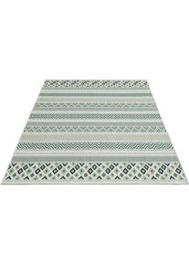Teppich »Machka 54046« rechteckig 8 mm Höhe robuster, pflegeleichter In- und Outdoorteppich, Aussenbereich , grün , MERINOS , Obermaterial: 100%...