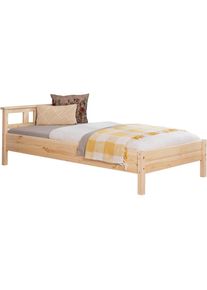 Ticaa, Futonbett &raquo;Merci&laquo; Einzelbett, aus Kiefer Massivholz, inkl. Rollrost, kiefer massiv natur