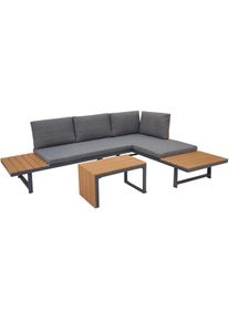 Ackerman Loungeset»NORDIcatedLainAluFrame« , grau