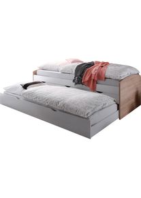 Funktionsbett, mit 2. Schlafgelegenheit , weiss , Begabino