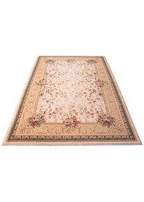 Wollteppich »Floresti 2637«, rechteckig, 10 mm Höhe, reine Wolle, ideal im Wohnzimmer & Schlafzimmer , beige , Theko
