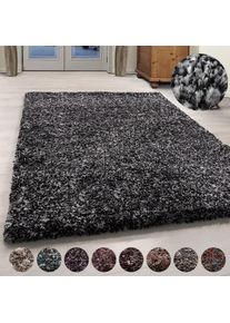 Hochflor-Teppich »Enjoy Shaggy«, rechteckig, 50 mm Höhe, auch als Läufer, Shaggy, Langflor, meliert, Wohnzimmer , grau , Ayyildiz Teppiche