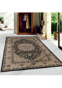 Teppich »KASHMIR 2608« rechteckig 10 mm Höhe Orient Optik, pflegeleicht, robuster Kurzflor, Wohnzimmer , schwarz , Ayyildiz Teppiche ,...