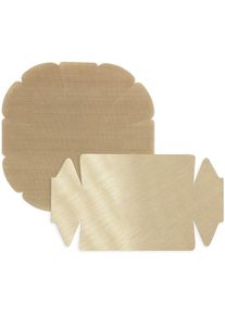 Backpapier »Antihaft-Backform-Zuschnitt« mit Antihaft-Beschichtung, Set bestehend aus 1x rund, 1x eckig , braun , Maximex
