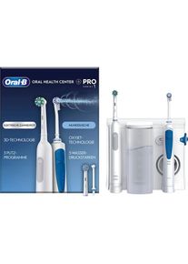 Oral-B , Munddusche »Oral Health Center«, mit PRO Series 1 elektrische Zahnbürste , weiss , Einzigartige 3in1-Reinigungstechnologie von Oral-B:...