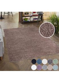Hochflor-Teppich »City Shaggy« rechteckig 30 mm Höhe Auch als Läufer, Langflor, Uni, Shaggy, flauschig-weich , braun , Carpet City , Obermaterial:...