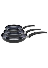Elo Basic Pfannen-Set »Prima Cucina 3 teilig«, Aluminium, (Set, 3 tlg., je 1 Pfanne Ø 20/24/28 cm), Induktion , schwarz , Elo - Basic
