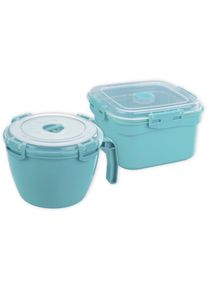 Dampfgarer »Mittagspause«, Mikrowellen-Geschirr (Dampfgarer/Tasse), spülmaschinenfest, Kunststoff , grün , Maximex