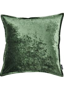 done., done. Dekokissen &raquo;Glam&laquo; unifarben, Reissverschluss, Kissenh&uuml;le ohne F&uuml;llung, 1 St&uuml;ck, khaki, unifarben, Polyester, 1 Stk.