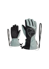 Ziener, Unisex, Skihandschuhe &raquo;LAVAL AS AW&laquo;, grau, 3,5, trendiger M&auml;dchen Skihandschuh mit asymmetrischem Design