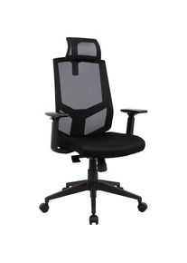 Inosign Chefsessel »Netti, Schreibtischstuhl, hochwertige ergonomische Ausstattung«, Netzstoff, Kopfstütze, Armlehnen & Rückenlehne verstellbar , schwarz ,...