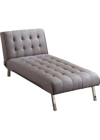 Relaxliege »Pierre«, mit Relax- und Schlaffunktion, mit Wellenunterfederung , grau , ATLANTIC HOME COLLECTION