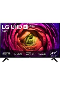 LG , LCD-LED Fernseher »43UR73006LA«, 4K Ultra HD, Smart-TV, UHD,α5 Gen6 4K AI-Prozessor,Direct LED,AI Sound,WebOS 23 , schwarz , Intelligenter α5...