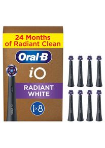 Oral-B , Aufsteckbürsten »iO Strahlendes Weiss«, fortschrittliche Plaque-Entfernung, Poliereinsätze zur Zahnaufhellung , schwarz , ZAHNÄRZT/INNEN...