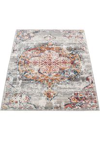 Teppich »Herbete 733« rechteckig 8 mm Höhe Kurzflor, Orient-Optik, Vintage Design , grau , Paco Home , Obermaterial: 90% Polypropylen, 10% Polyester