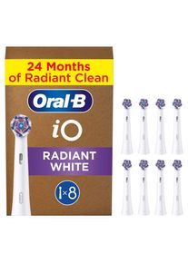 Oral-B , Aufsteckbürsten »iO Strahlendes Weiss«, fortschrittliche Plaque-Entfernung, Poliereinsätze zur Zahnaufhellung , weiss , VON ZAHNÄRZTEN...