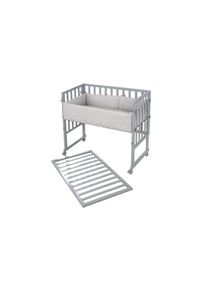 Beistellbett »& Beistellbett 3-in-1 45x90cm« , grau , Roba